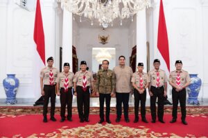 Presiden RI Jokowi Terima Kunjungan Kwarnas Gerakan Pramuka