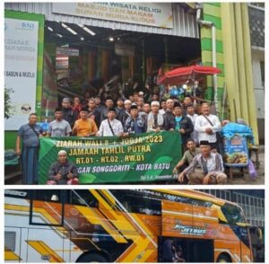 Jama’ah Tahlil RT 01 Dan RT 02 RW I Songgoriti Mencari Barokah dan Ridho Allah SWT dengan Wasilah Ziarah Kepada Waliyullah