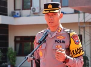 Polres Batu Menggelar Apel Besar Kesiapan Pam Sambut Pemilu Tahun 2024