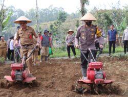 Polres Batu dan Dinas Pertanian Kota Batu Aktifkan Lahan Tidur di Desa Oro-Oro Ombo 