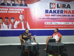 Hadiri Rakernas, Walikota LSM LIRA Kota Batu Rudi Cahyono : Siap Perangi Korupsi